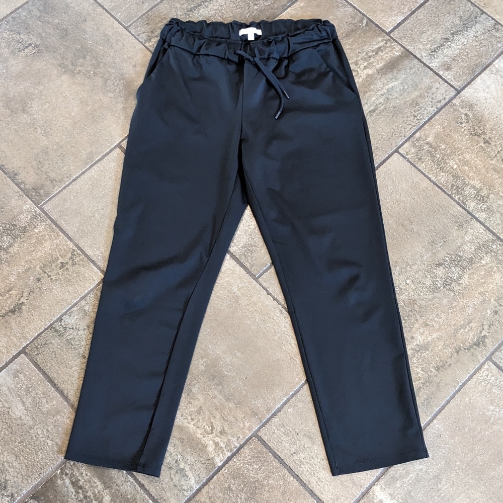 Maison d'Amelie Paris Dressy Lounge Athleisure Pants Size S Black